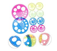 OSALADI 10 pezzi Goniometri Circolari in Plastica per Misurazioni Precise Professionali per Geometria e Trasparenti con Scala Chiara e Superficie Liscia per Studenti e Colore Casuale