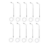 OSALADI 10 pezzi Lampioni LED Modello Scala in Acciaio Resistente Luce Bianca per Layout Ferroviario e Modellismo Architettonico Decorazione Paesaggio e Progetto Scolastico