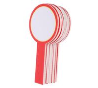OSALADI 10 Pezzi mano che tiene un cartello maniglia sport cancellabile tavole numero SÌ consiglio per votare paletta elettorale aste pale pagaia per scrivere plastica rosso