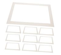 OSALADI 10 Pezzi Pre Cut Photo Mats Beige Alkaline Paper Backing for Picture Frames Vivid Photo Display for Bedroom And Living Room Decor