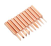 OSALADI 10 pezzi Punte Saldatura in Rame Massiccio Resistenti per Stazione Saldatore Temperatura Costante Accessori Saldatura Professionali con Punte di Precisione Assortite per Vari