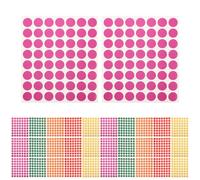 OSALADI 100 Fogli Di Etichette Adesive A Punti Etichette Rotonde Con Codifica A Colori A Punti Colorati Piccoli Mini