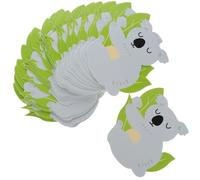 OSALADI 100 Pezzi Cartoncini per Lecca Lecca Koala Fai in Carta Azzurra | Decorazione per Succhioli e Dolci, Tag per Feste e Scambi in Classe, Stile Simpatico