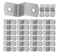 OSALADI 100 Pezzi Gancio Tipo Z Fermaporta A Forma Di L Diritti Set Staffa Ad Angolo Dritto Per Servizi Pesanti Strumento Per Appendere Quadri Scrivania Ferro Specchio