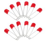 OSALADI 100 Pezzi Spille Sicurezza in Acciaio Inossidabile Rosse Spille per Pannolini e Clip Multiuso per Coperte e Tessuti Resistenti e Ipoallergeniche Grande