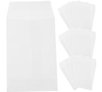 OSALADI 100pezzi Buste Risparmio Cash in Carta Bianca Buste Piccole Per Soldi Con Sacchetto Semi Adatte Per Sfida Risparmio Pratica Soluzione Per Conservare Monete Chiavi Gioielli e Docume