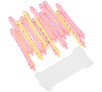 OSALADI 12 Bigodini per Chioma da Donna, Rulli per Permanente in Plastica Colorati, Strumenti per Arricciare Chioma Corti e Lunghi, Leggeri e Portatili per Uso Domestico e Viaggio