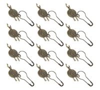 OSALADI 12 Pezzi Accessori per Strumenti Intrecciati segnapunti a Maglia segnapunti in Metallo per l'uncinetto marcatore all'Uncinetto segnapunti per Lavorare a Maglia Brown