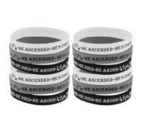 OSALADI 12 Pezzi Braccialetti in Silicone per Adulti con Frase Biblica | Raduni e Eventi Religiosi, Morbidi sulla Pelle, Comfort Prolungato, Incoraggiano Fiducia e Sostegno Spirituale