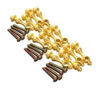 OSALADI 12 Pezzi Connettore per Mobili in Ferro Oro, Testa a Zucca | Connessioni Sicure, Compatibilità, Manutenzione Semplice, Stile Artistico, per Vetrine e Cantinette