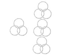 OSALADI 12pezzi Supporto Vassoio Rotante Per Tavolo Con Anelli Multi-funzione Per Esposizione e Organizzazione