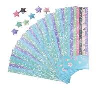 OSALADI 1360 Pezzi Carta Origami per Stelle Colorate per Lavoretti Creativi Materiale Carta per Attività Didattiche e Divertenti per Scuole e Accessorio Diy per Sviluppo delle Abilità