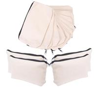 OSALADI 14pezzi Borsa Per Trucco in Tela Cerniera Astuccio Per Cosmetici e Articoli Da Toeletta Borsa Da Viaggio Piccola Chiusura Cerniera Custodia Bianca Per Progetti Fai Da Te e Regali p