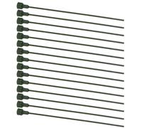 OSALADI 15 Steli di Fiori Artificiali in PVC Trasparente Verde Bastoncini Flessibili per Composizioni Floreali Fai da Te Forniture per Fioristi e Decorazioni per Matrimoni Casa e