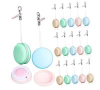 OSALADI 18pezzi Salviette Pulisci Schermo Forma Di Macaron Ciondoli Detergenti Per Schermi Di Cellulari Per Pulizia Di Smartphone Tablet Computer e Decorazioni Per Borse