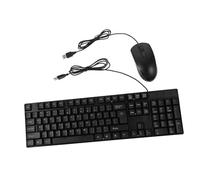 OSALADI 1set Tastiera e Mouse Cablati Usb Tastiera Full Ergonomica Per Ufficio e Casa Facile Da Usare Senza Necessità Di Driver Massimo Comfort e Produttività