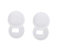 OSALADI 2 Paia Accessori Per Sedili Wc Water Lattiere Copribulloni Universali Per Wc Copri Tappo Wc Copri Bulloni Per Wc Protezione Grucce Bidet Bagno Plastica Mini Cerniera A Conchiglia