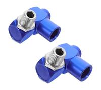 OSALADI 2 Pezzi Articolazione rotante pneumatica Connetti rapidi connettore del tubo raccordi per compressore d'aria girevole dell'aria connettore tubo Giunto rotante di alluminio Blu