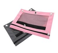 OSALADI 2 Pezzi Borsa Organizer Oxford per Penne con Cerniera Astuccio Portatile per Documenti e Materiale Scolastico