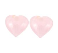 OSALADI 2 Pezzi Collana Cuore Cristallo Decorativo Pietra Guarigione Forma Cuore Accessorio Versatile per Decorazione e Regali per Donna e Speciali