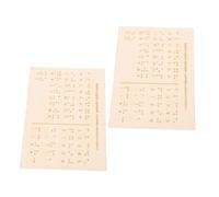 OSALADI 2 Pezzi Di Attrezzatura Didattica Braille Braille Per Principianti Strumenti Di Apprendimento Braille Gadget Per Non Vedenti Lavagne Per Non Vedenti Kit Di Apprendimento Braille