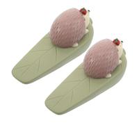 OSALADI 2 Pezzi Fermaporta Animale Cartone Fermaporta Sicuro Forma di Riccio in PVC per Protezione Porte e Muri in Camera Ufficio Soggiorno