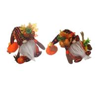OSALADI 2 Pezzi Gnomo Decorativo per Festa di Ringraziamento in Cotone Pp, Pupazzo senza Volto Creativo e Caldo per Centro Tavola Stagione del Raccolto