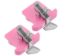 OSALADI 2 Pezzi Magnetic Seam Guide for Sewing Machine Adjustable Hemmer Gauge with Scale Portable Fabric Positioning Tool for Quilting And Tailoring Accuracy