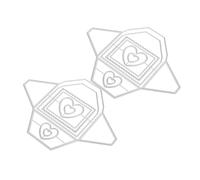 OSALADI 2 Pezzi Metal Die Cuts Envelope Cutting Dies in Carbon Steel Background Frame Stencils For DIY Scrapbooking Card Making And Paper Craft