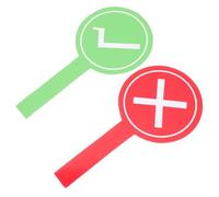 OSALADI 2 pezzi Palette da Voto Riutilizzabili in Paddle da Gioco per Insegnanti Tavole di Giudizio Portatili per Aula Materiale Sicuro e Durevole per Eventi Scolastici