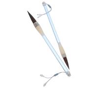OSALADI 2 Pezzi Pennello da Calligrafia Cinese, Doppia Misura, Esercizi | Set per Copia di Testi, Fibre di Peli di Topo e Acrilico, per Carta di Riso e Modelli Calligrafici