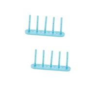 OSALADI 2 Pezzi Porta Bobina Fili di Grandi Dimensioni Bobine della Macchina da Cucire Porta del Filo Spool Slot portafilo per Macchine da Cucire Organizzatore di Bobine plastica Sky-Blue