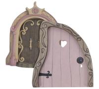 OSALADI 2 Pezzi Porta Fatata in Legno per Albero, Decorazione Miniatura | Alberi e Pareti, Uso All'aperto e Recinzioni, Motivo Scolpito, Regalo