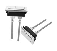 OSALADI 2 pezzi Pulsante Scarico per Wc Doppia Pressione Pulsante Rectangolare per Serbatoio Facile Installazione per Bagno Adatto Diverse Configurazioni