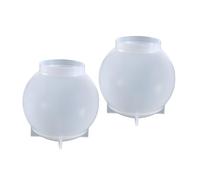 OSALADI 2 Pezzi Stampi in Silicone per Sfere per Resina Epoxy Moulds per Creazioni Fai da Te con Elementi Naturali Decorazioni Casa e Ufficio Facili da Usare