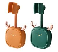 OSALADI 2 pezzi Supporti per Soffione Doccia Base Fissaggio Senza Foratura Porta Doccino Stabile per Bagno Adatto Soffioni Manuali Facile da Installare e Rimuovere Design Pratico e