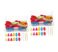 OSALADI 2 Scatole Kit Professionale Inserimento Filo per Ago Strumento Compatto per Cucito Mano Accessori per Cucito Portatili e Pratici Colore Casuale