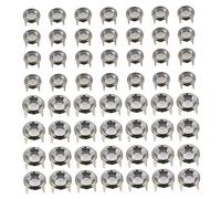 OSALADI 2 Set Artigli Cucire Rivetti Perline di Strass per La Realizzazione di Gioielli Sostituzione Chiodi Decorativi Round Studs Rivet Rivetto per Metallo Lega 200 Pezzi * 2