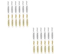 OSALADI 2 Set Chiusure Magnetiche Per Gioielli Da Fermagli Magnetici Per Collane E Bracciali Design Facile Da Usare Per Creazioni Diy Include Oro E Argento 12 Pezzi*2