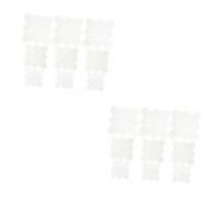OSALADI 2 Set Cuscinetti per Tessitura A Rete Maglia Artigianale Forma Tela A Rete Tela per La Lavorazione del Filato Creazione Materiale Tessere Bianca Plastica 15 Pezzi*2