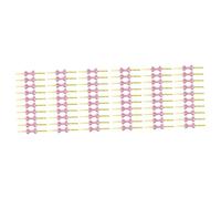 OSALADI 2 Set Legatura Rosa Sacchi Blu Fiocchi Pre Legati Le Borse Intrecciano Le Cravatte Avvolto Cravatta di Pane Fiocco di Imballaggio in Cabina L'animale Domestico 200 Pezzi*2