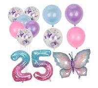 OSALADI 2 Set Palloncini Decorativi per Compleanno Alluminio Palloncini Forma e Decorazioni Festive per Feste e Speciali
