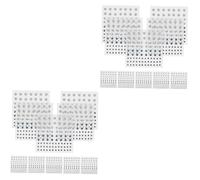 OSALADI 2 Set Patch per Trapano Viso Gioielli Perle di Perle Cristalli Gemma del Viso Se Stesso Adesivi per Il Viso Autoadesivo Adesivi Faccia Gioiello Acrilico 10 Fogli*2