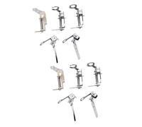 OSALADI 2 Set Set di Piede per Presser Ricamato Cucire Macchina da Ricamo Piccolo Piedino Punto Raso Piedino Universale per Orlo Arrotolato Cuciture Addominali 5 Pezzi * 2
