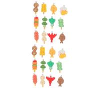 OSALADI 2 Set Simpatici Ciondoli Per La Creazione Di Gioielli Di Moda Chiave Halloween Carino Forma Cibo Pendente Ciondolo Ciondoli Per Gioielli Che Fanno Massa Resina 24 Pezzi*2