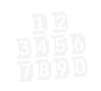OSALADI 2 set Stencil Riutilizzabili per Pittura Indirizzi Stencil Numerici Pet per Progetti DIY Facile da per Interni Ed Esterni