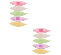 OSALADI 2 Set Strumenti per Maglieria A Navetta Antipasto Tessitura Kit Chiacchierino Attrezzo Forniture per Maglieria Accessori E Gadget per Maglieria Navette Fai da Te Plastica 5 Pezzi*2