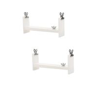 OSALADI 2 Set Strumento Intrecciato Intrecciatura Io Numero Braccialetto a Mano Kit all'Uncinetto Kit Bracciali Cinghie Tessitura Polso per Creatore Plastica Bianca