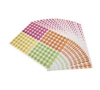 OSALADI 20 Fogli Etichette Rotonde Colorate Adesive per Vendite Garage e Negozi Pre Priced Decals per Piccole Imprese Facili Rimuovere Residui Evidenziatori Luminosi