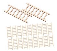 OSALADI 20 Pezzi Ornamenti Delle Scale in Legno Alto Bambole Camminare Montante Casa Mini Giocare Decorativo Minuscolo Fare Un Passo Cosa Piccolo Case Beige Di Legno